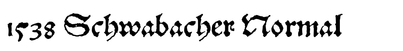 1538 Schwabacher Normal